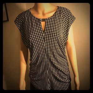 Vince Camuto XL Black and White Top